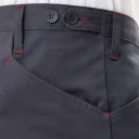 Брюки Корнет (100% хлопок), серый/красный