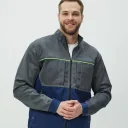 Куртка Волна (35% хл.65% пэ), серый/синий