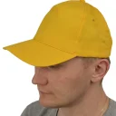 Бейсболка желтая