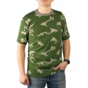 Футболка кмф "Граница" зеленая