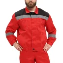 Костюм рабочий "Легион" красный/черный