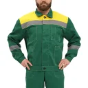 Костюм рабочий "Легион" т.зеленый/желтый