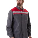 Костюм "УДАРНИК" куртка/брюки Т.СЕРЫЙ/КРАСНЫЙ