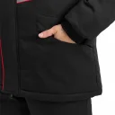 Костюм рабочий мужской утепленный "СЕВЕРНАЯ ШИРОТА" черный/красный (куртка + брюки) Минпромторг