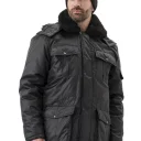 Мужская черная куртка охранника