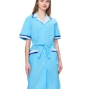 Халат женский "Прибой" цвет голубой/св.голубой/василек СКИДКА 20%