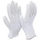 Перчатки нейлоновые без покрытия "Премиум" белые