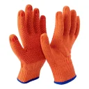 Перчатки утепленные с ПВХ, 100% акрил