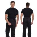 Брюки мужские "Люкс" чёрные модернизированного покроя с усиленными карманами