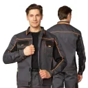 Костюм мужской "Бренд 1 2020" тёмно-серый/тёмно-серый/чёрный (куртка и брюки)