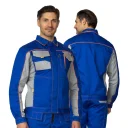 Костюм мужской "Бренд 2 2020" василёк/светло-серый (куртка и полукомбинезон)