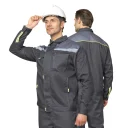 Костюм мужской летний "Профессионал 2 СОП" тёмно-серый/серый (куртка и полукомбинезон)