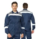 Костюм мужской "Пантеон 2 СОП" синий/серый (куртка и полукомбинезон)