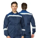 Костюм мужской "Пантеон 2 СОП" синий/василёк (куртка и полукомбинезон)