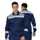 Костюм мужской "Пантеон СОП" синий/серый (куртка и брюки)