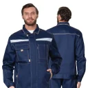 Костюм мужской "Профессионал 1" синий/бежевый (куртка и брюки)