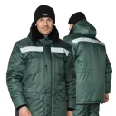 Костюм мужской утеплённый "Мастер 1" зелёный (куртка и брюки)