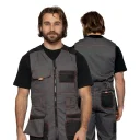 Полукомбинезон мужской "Бренд" серый/чёрный