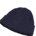 Шапка зимняя универсальная трикотажная на флисе синяя