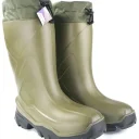 Сапоги ПУ/ПУ ПОЛЮС (БАРС) мужские, с надставкой, утепленные, шипы, олива (–50°С)