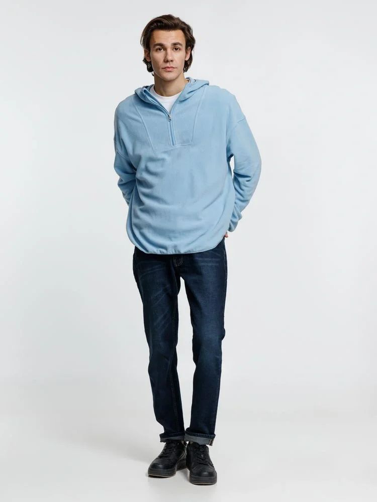 Анорак флисовый унисекс Fliska, голубой - фото 10