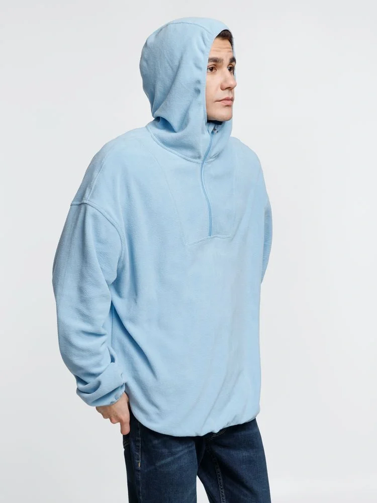 Анорак флисовый унисекс Fliska, голубой - фото 8