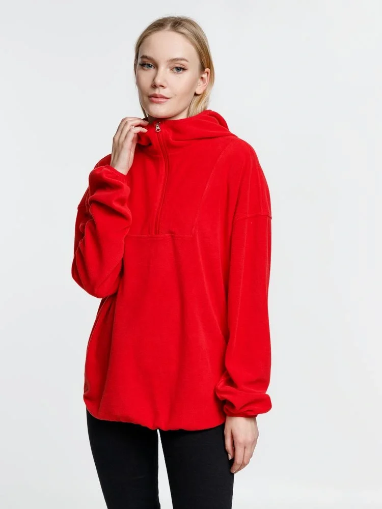 Анорак флисовый унисекс Fliska, красный - фото 6