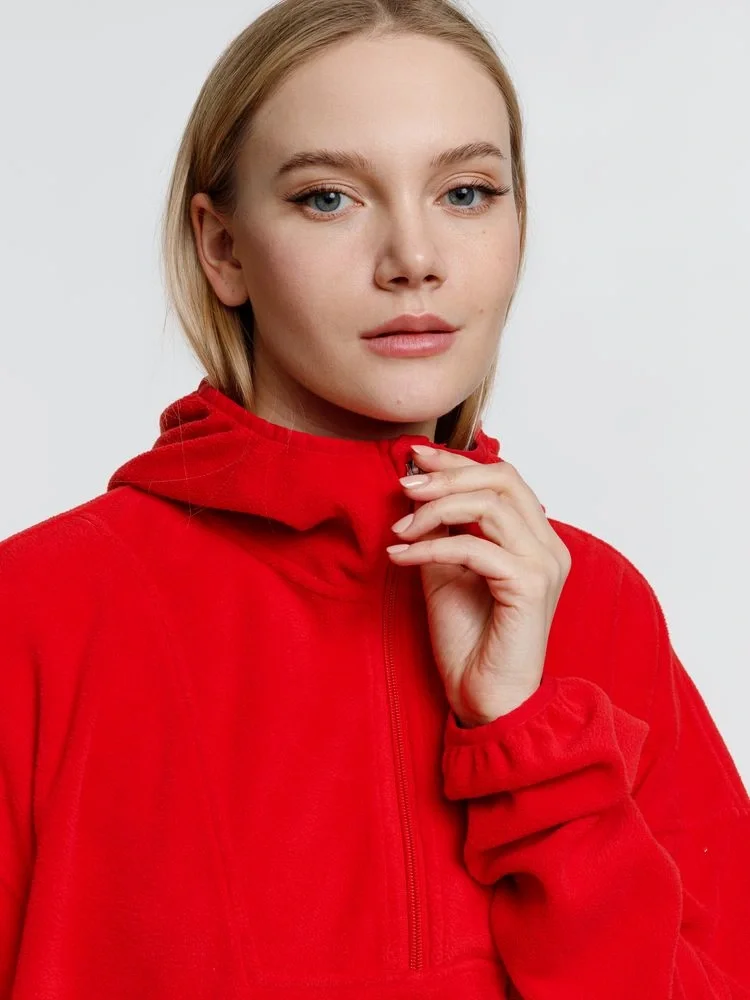 Анорак флисовый унисекс Fliska, красный - фото 9