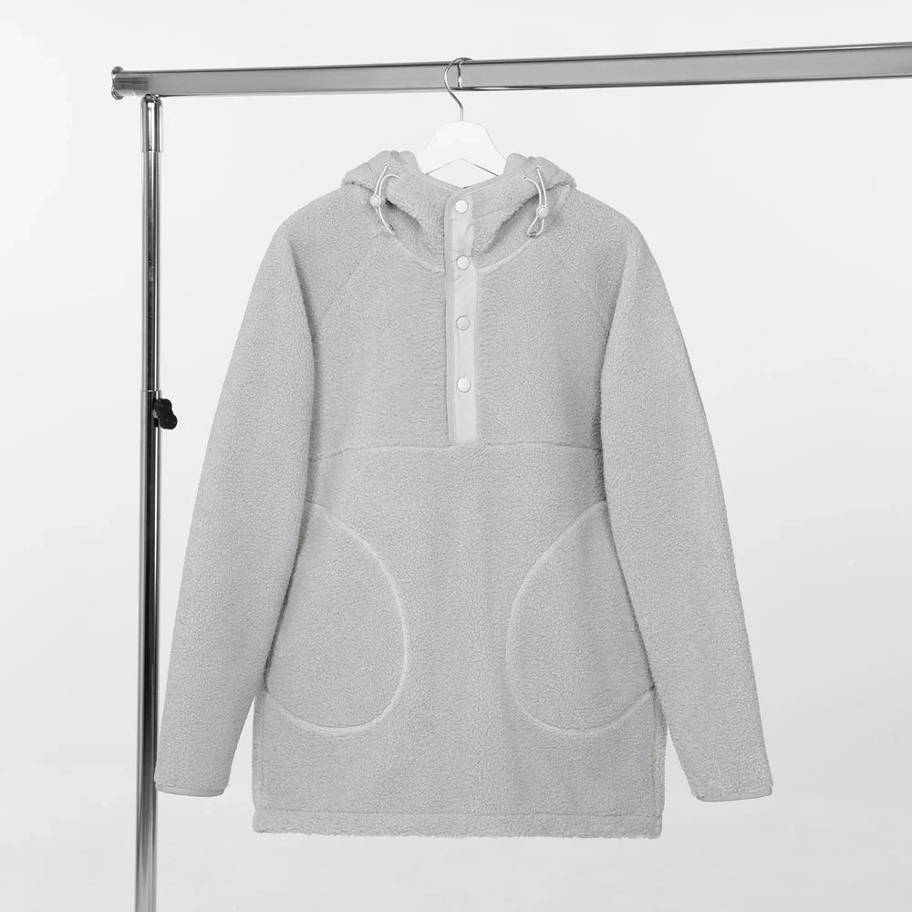 Анорак унисекс Oblako, светло-серый - фото 1