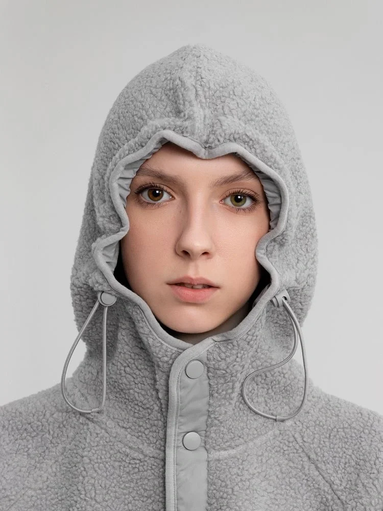 Анорак унисекс Oblako, светло-серый - фото 13