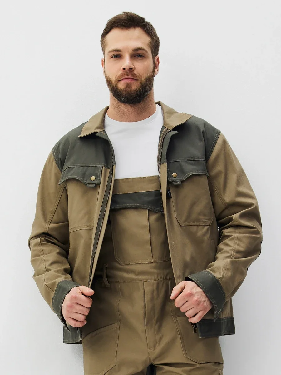 Куртка Канзас (тк.100% хлопок), бежевый/хаки - фото 6
