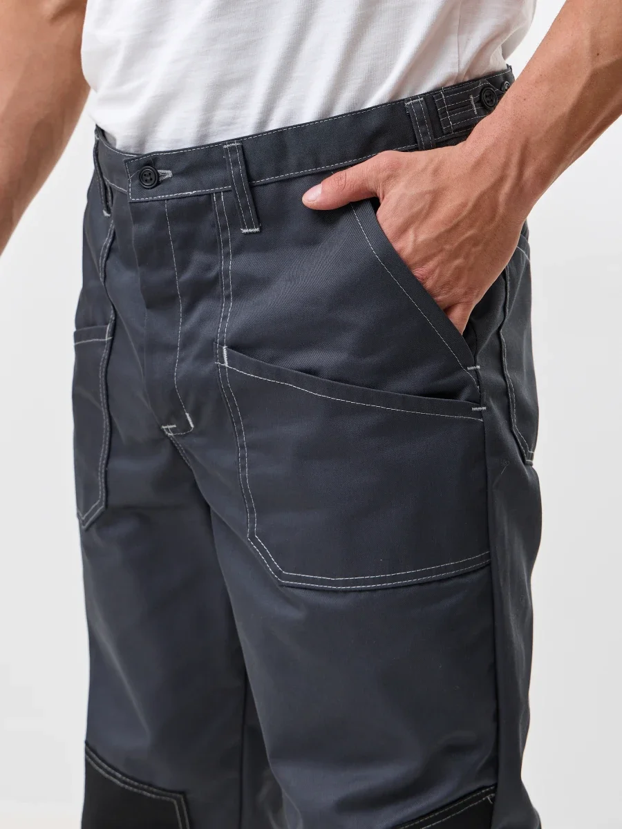 Брюки Агат (тк.35% хлопок, 65% пэ), серый - фото 7