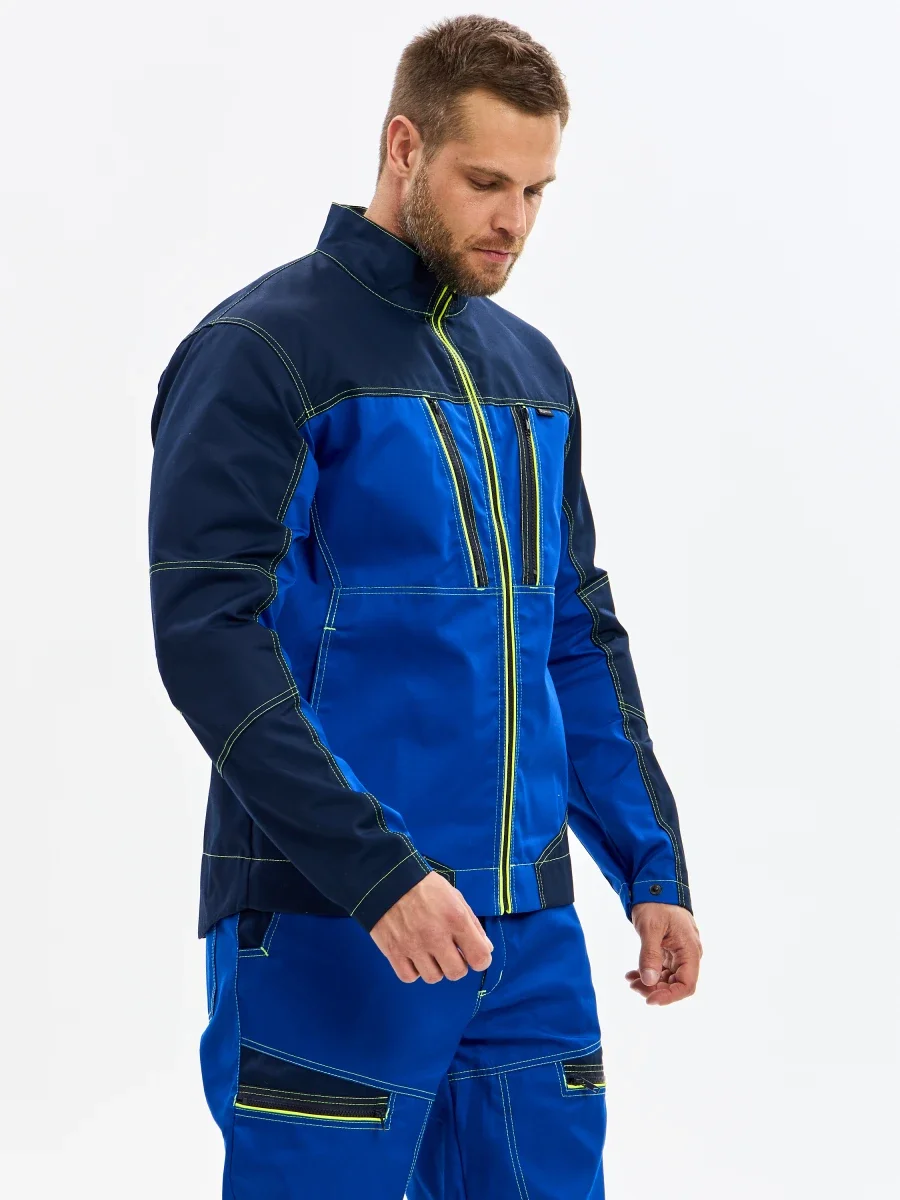 Куртка Волна-3 (35% хл.65% пэ), васильковый/синий - фото 4