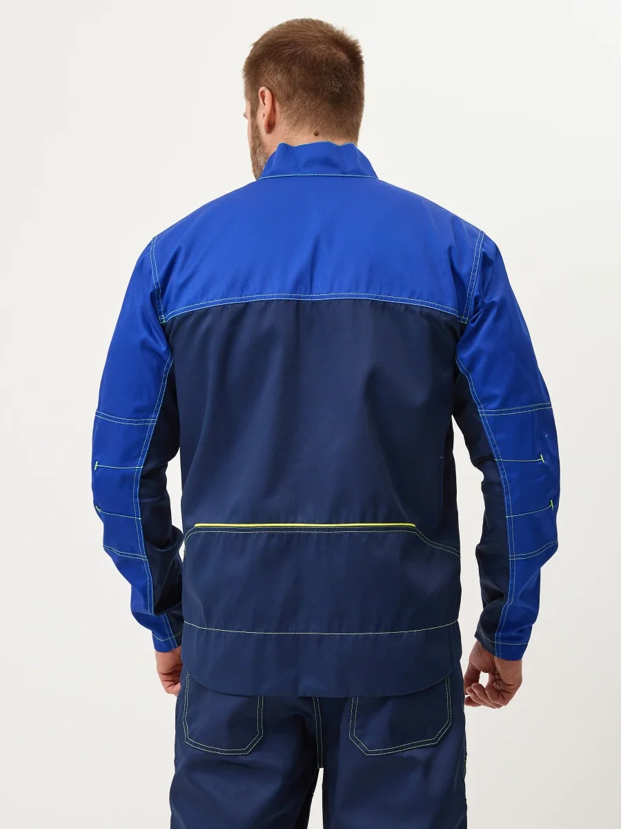 Куртка Волна-33 (35% хл.65% пэ), синий/васильковый - фото 7