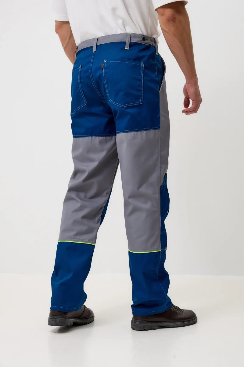 Брюки Волна-2 (35% хлопок, 65% пэ)), серые/синий - фото 10