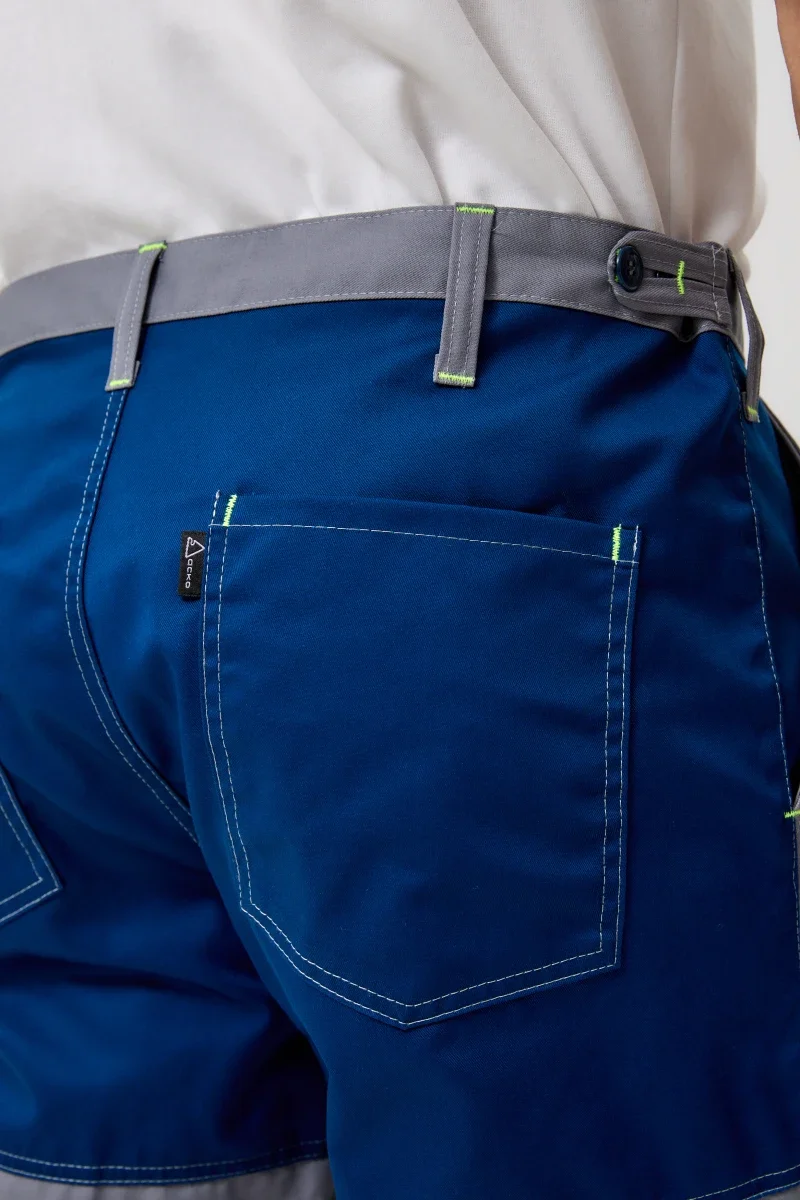 Брюки Волна-2 (35% хлопок, 65% пэ)), серые/синий - фото 11