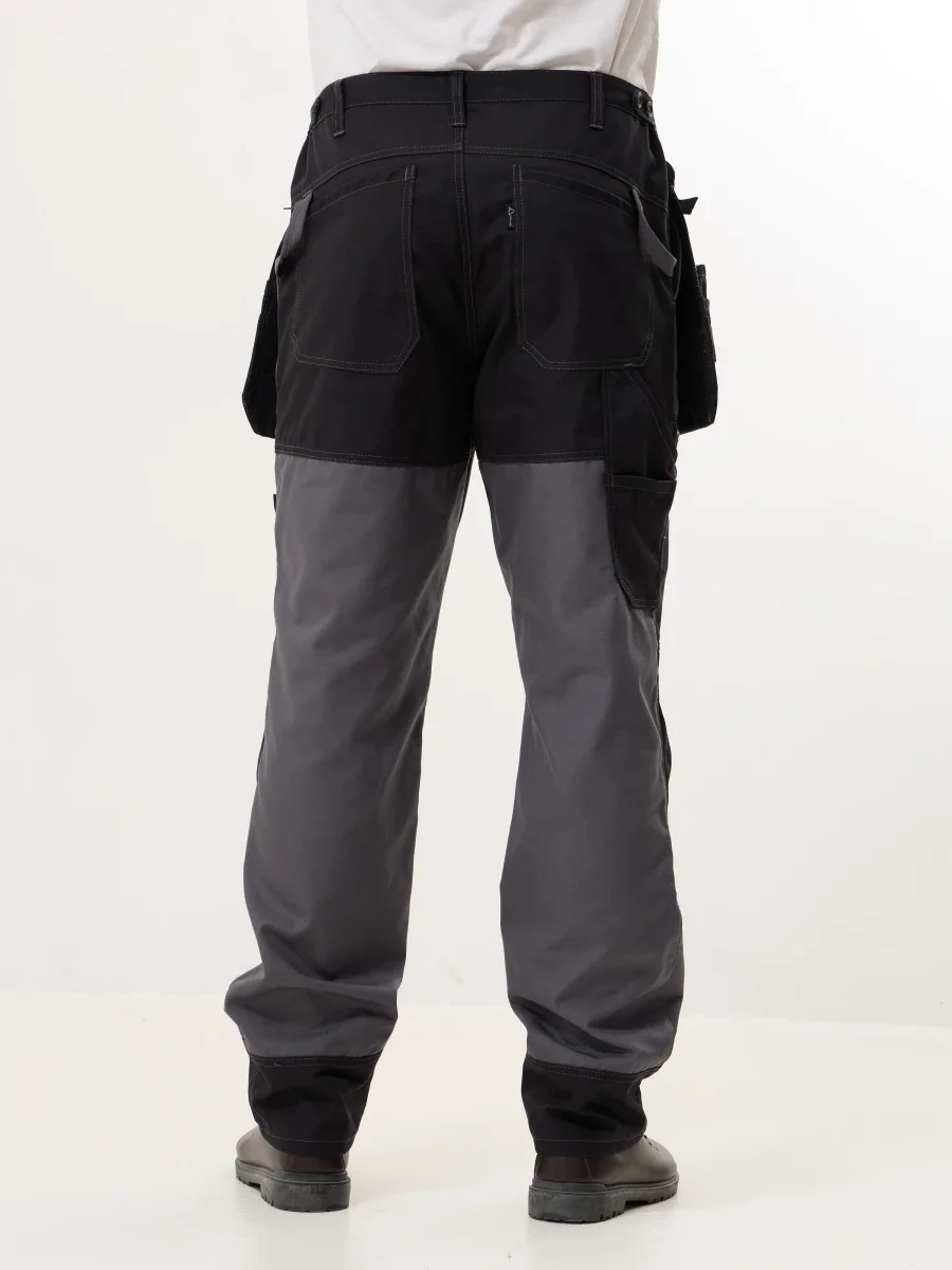 Брюки Крафт (тк. 60% хл 40% пэ), черный/серый - фото 5