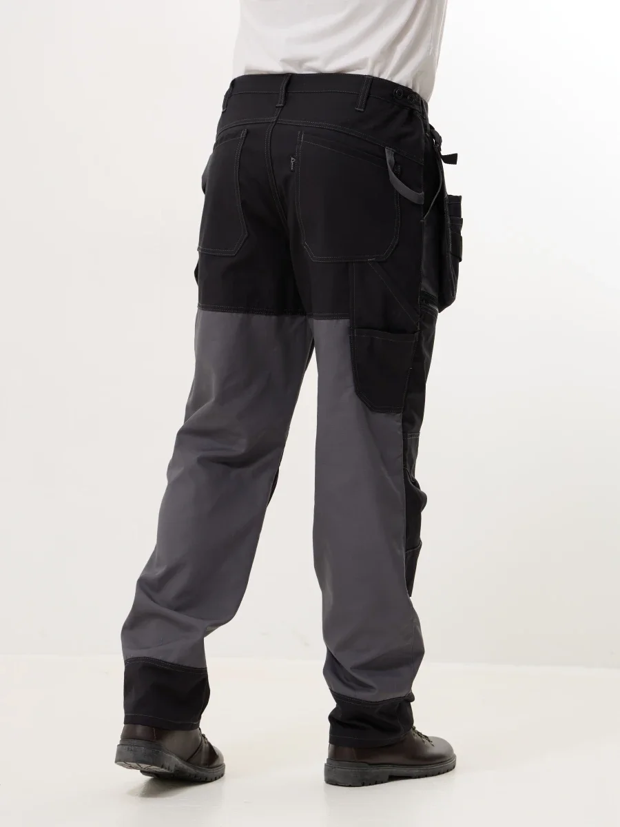 Брюки Крафт (тк. 60% хл 40% пэ), черный/серый - фото 6