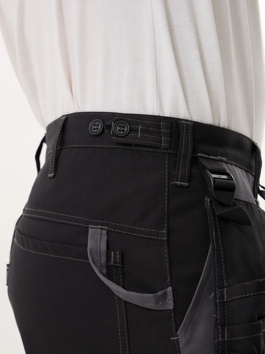 Брюки Крафт (тк. 60% хл 40% пэ), черный/серый - фото 8