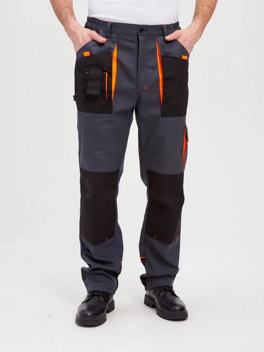 Брюки Босфор (тк.100% хлопок), серый/черный - фото 13