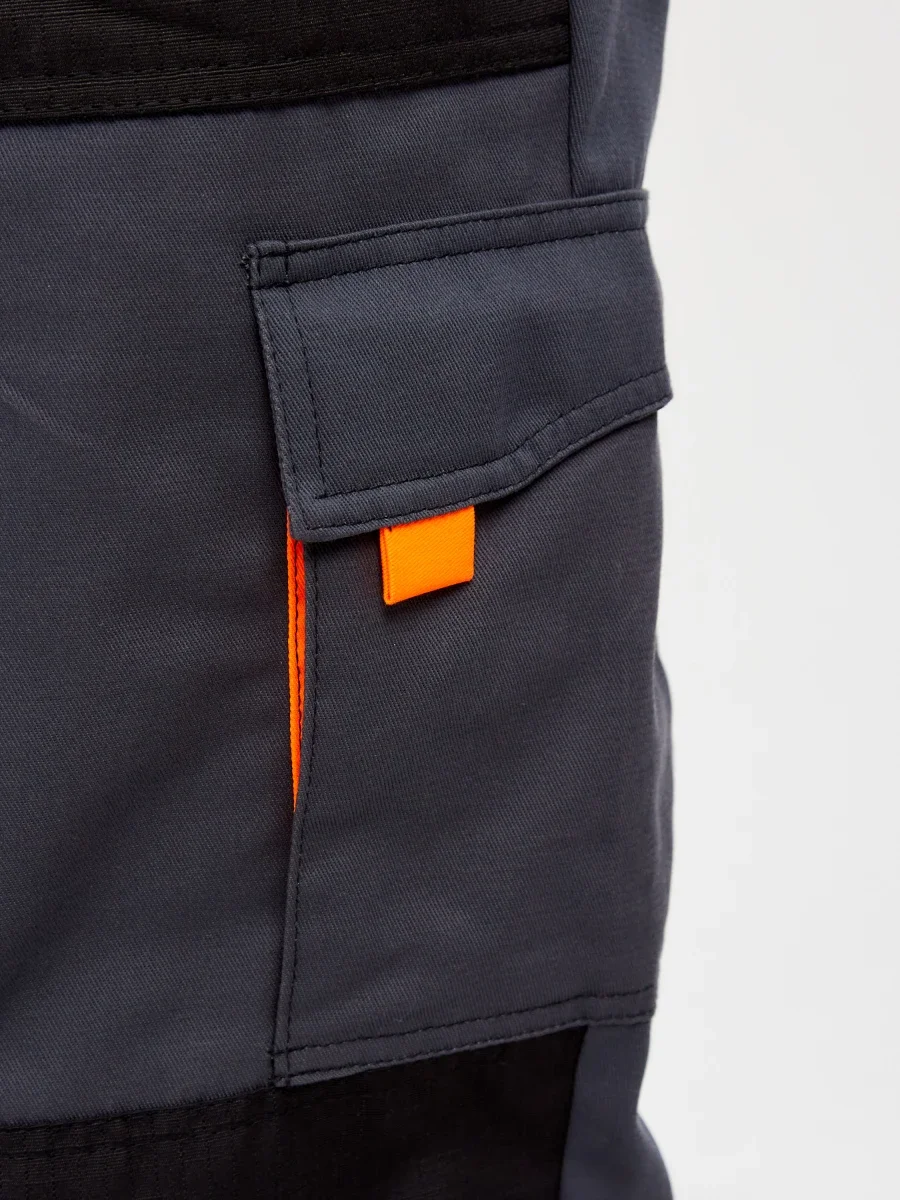 Брюки Босфор (тк.100% хлопок), серый/черный - фото 20