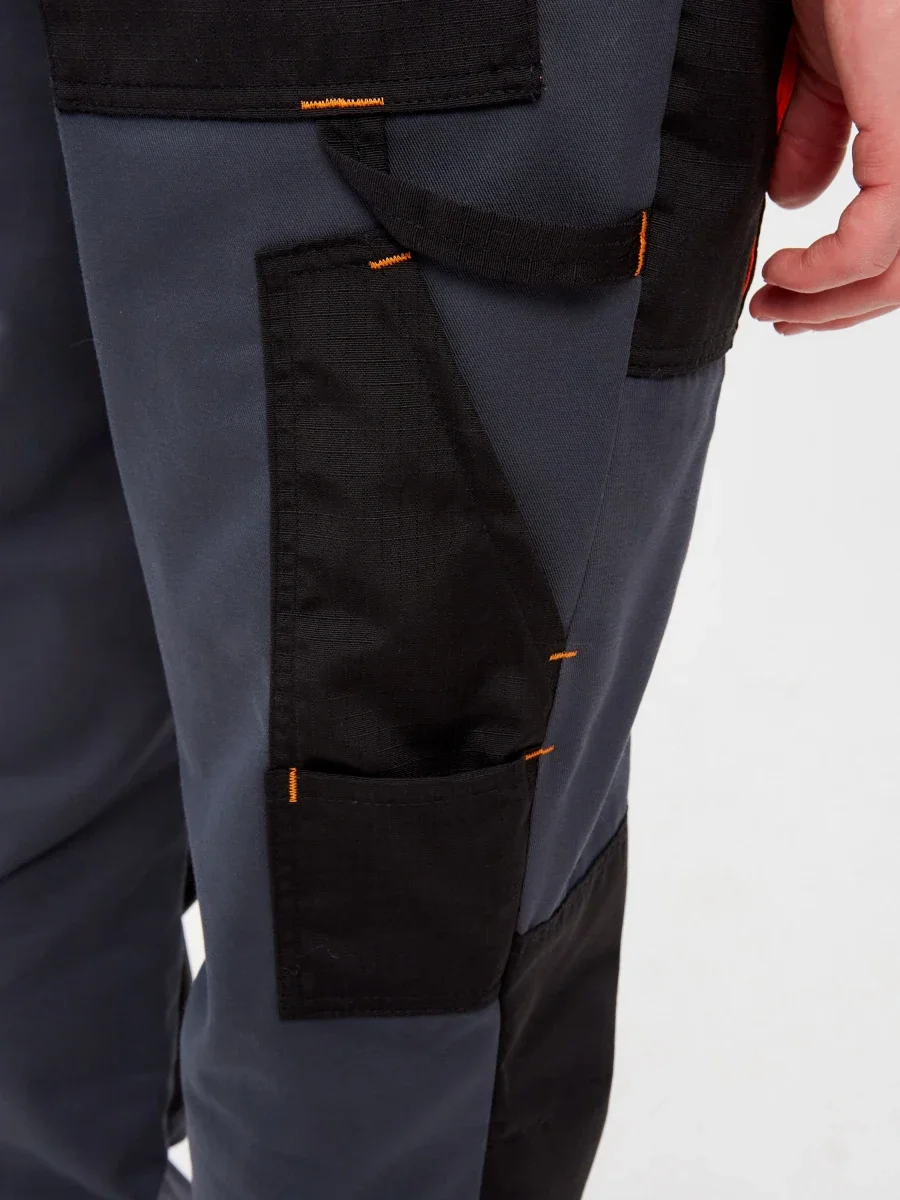 Брюки Босфор (тк.100% хлопок), серый/черный - фото 25