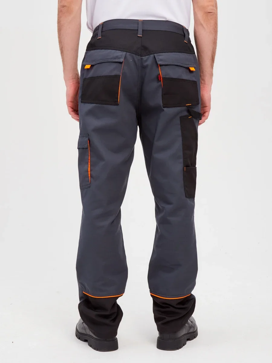 Брюки Босфор (тк.100% хлопок), серый/черный - фото 26