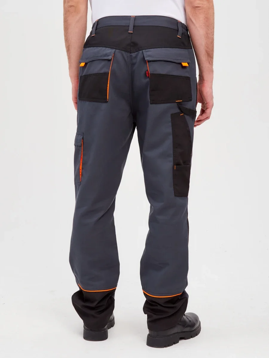 Брюки Босфор (тк.100% хлопок), серый/черный - фото 30