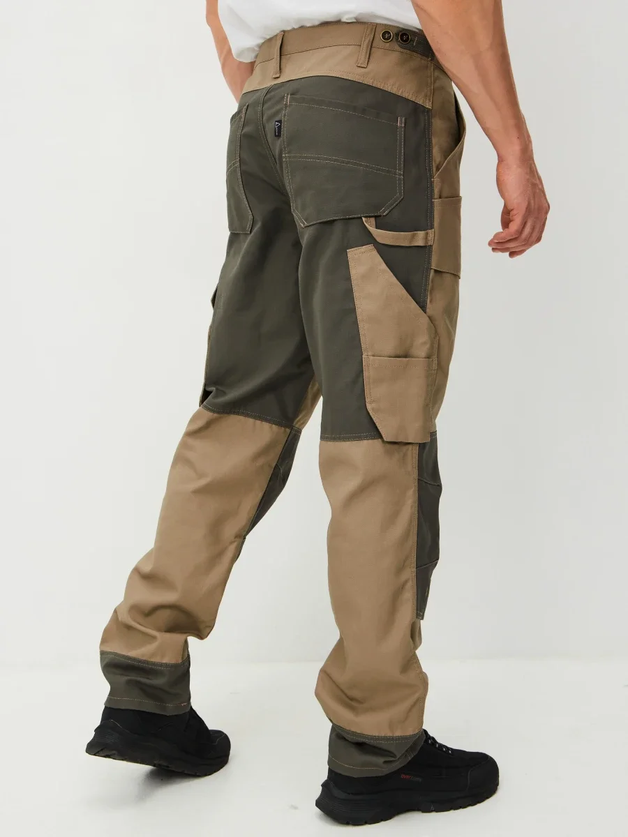 Брюки Канзас (тк.100% хлопок), бежевый/хаки - фото 6