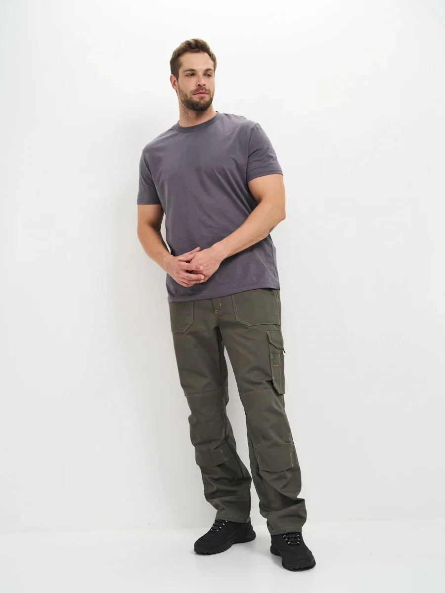 Брюки Канзас (тк.100% хлопок), хаки - фото 3