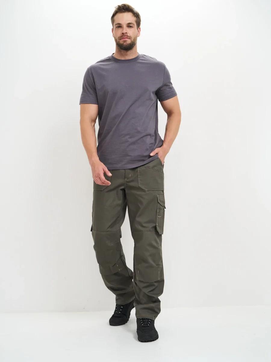 Брюки Канзас (тк.100% хлопок), хаки - фото 4