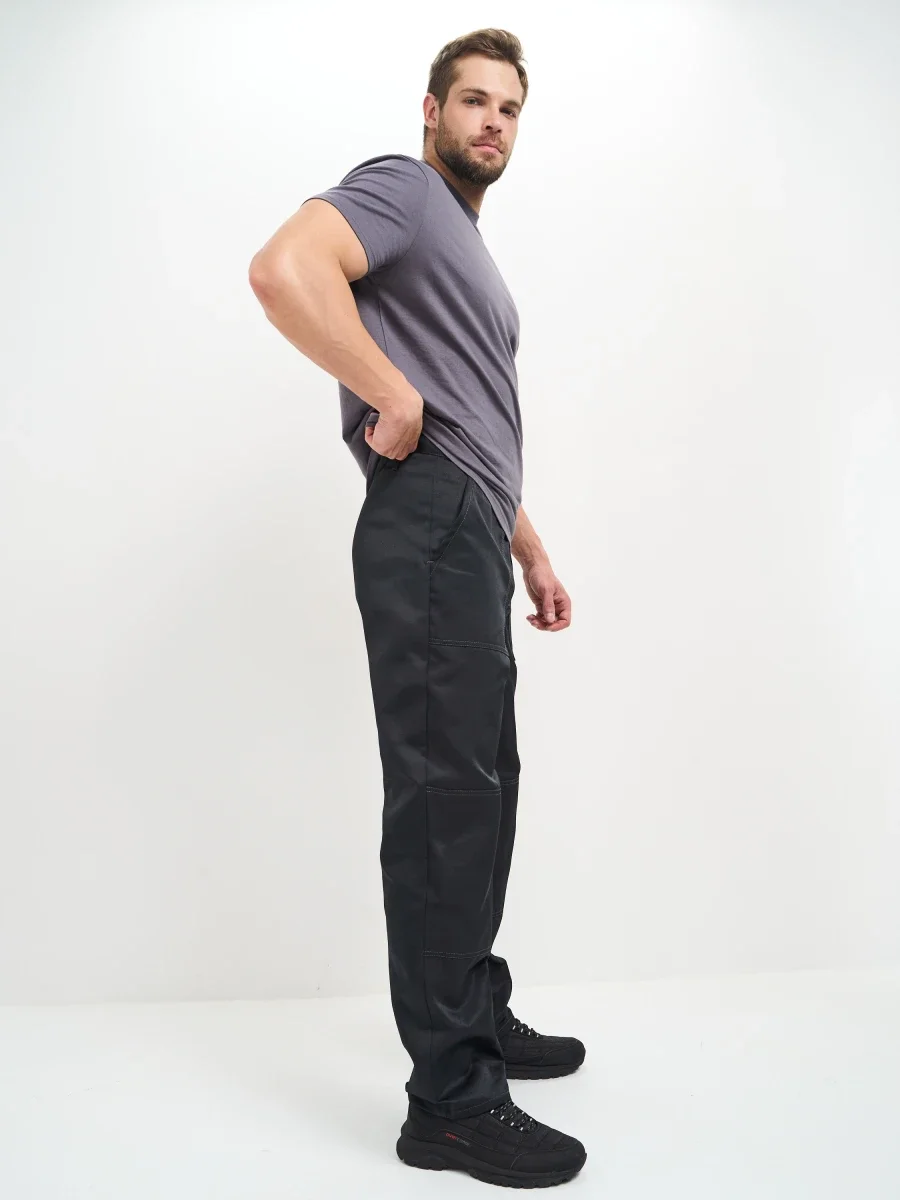 Брюки Балтика (тк.35% хлопок, 65% пэ), черные - фото 11