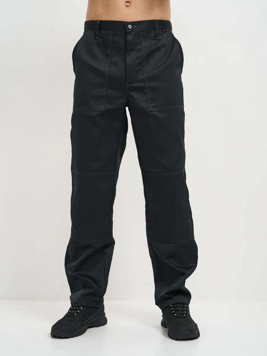 Брюки Балтика (тк.35% хлопок, 65% пэ), черные - фото 14