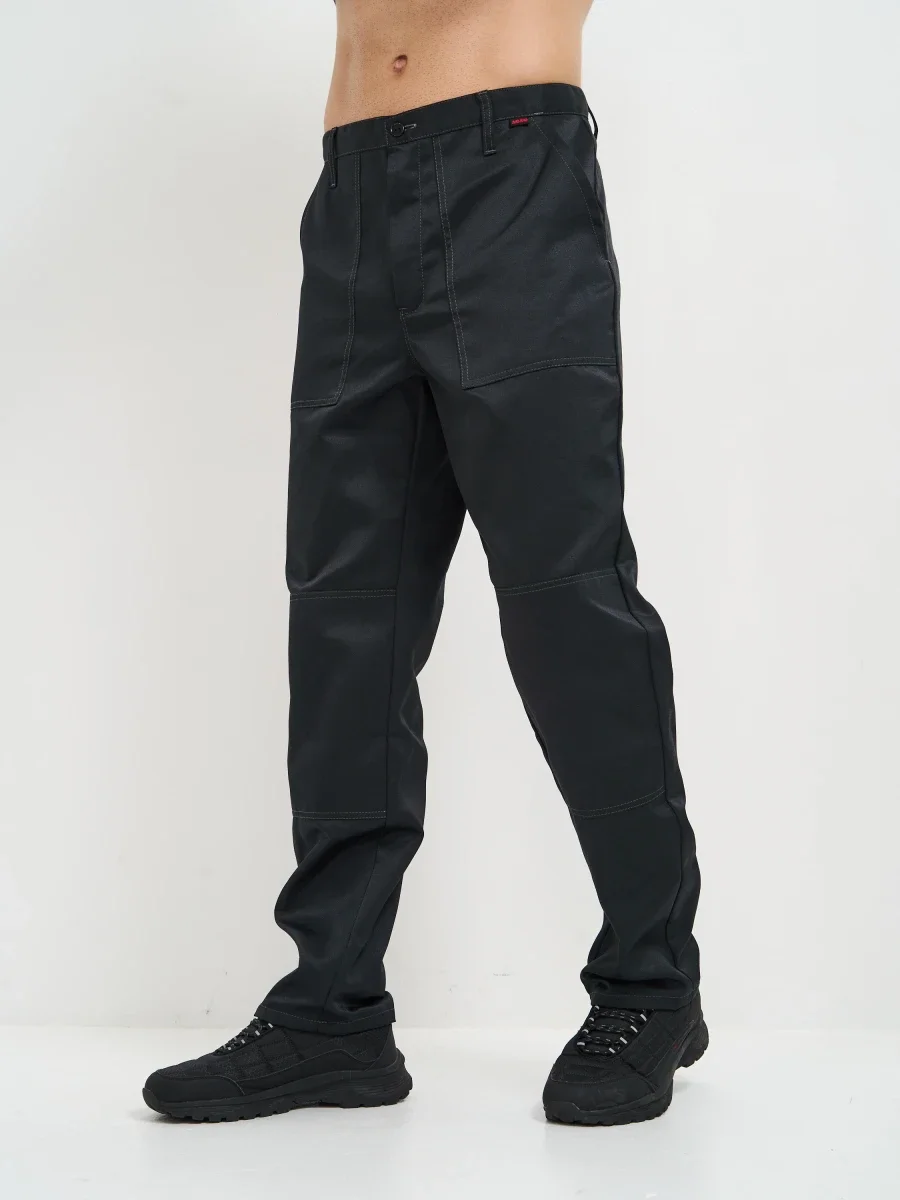 Брюки Балтика (тк.35% хлопок, 65% пэ), черные - фото 17